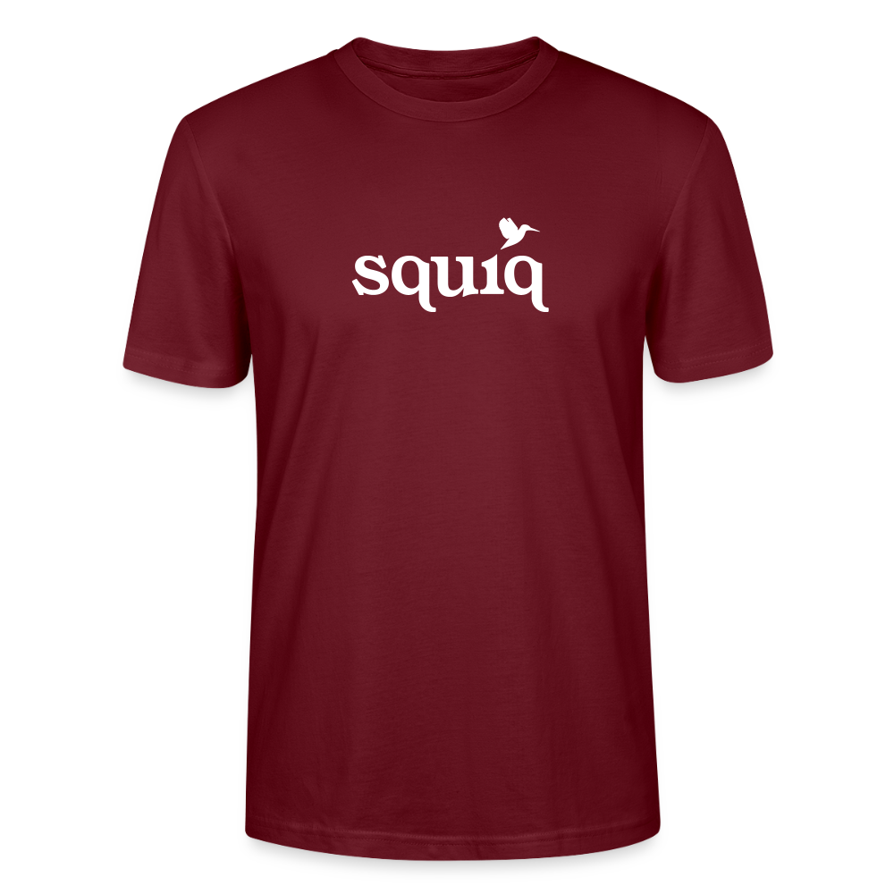 squiq - T-Shirt simple - Burgunderrot