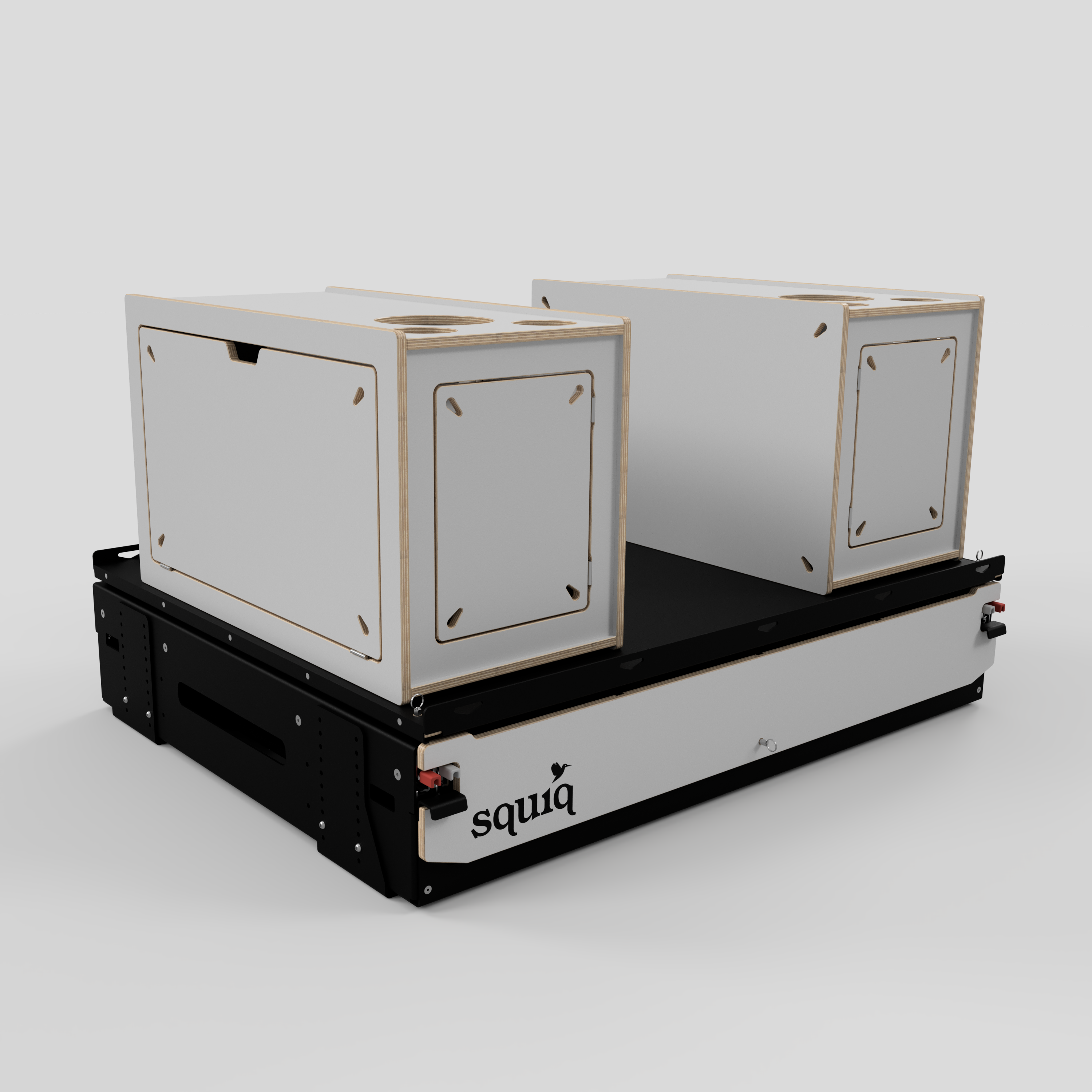 seitenansicht campingbox für Vans vor Einbau