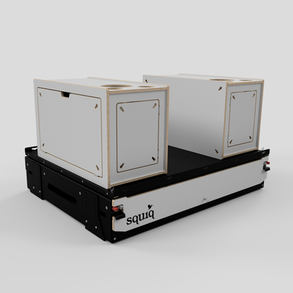 seitenansicht campingbox für Vans vor Einbau