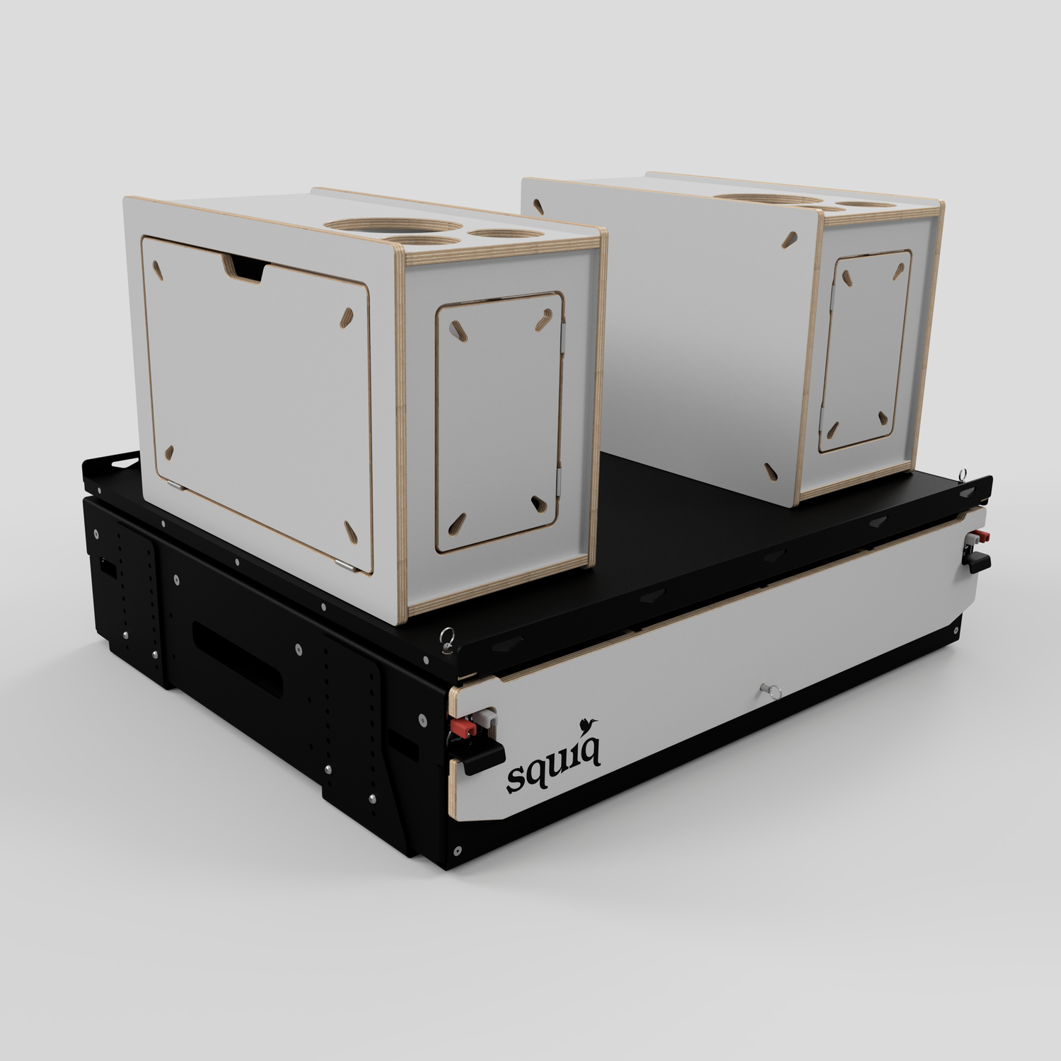 seitenansicht campingbox für kompakfahrzeuge basis vor einbau