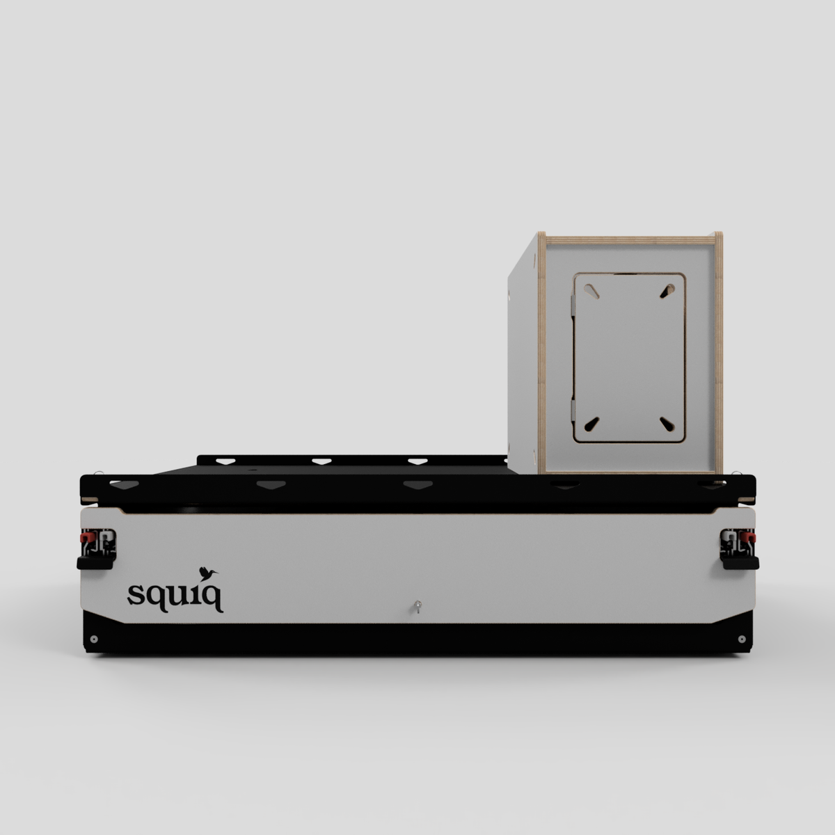 campingbox rechts op uitschuifsysteem voor compacte auto&