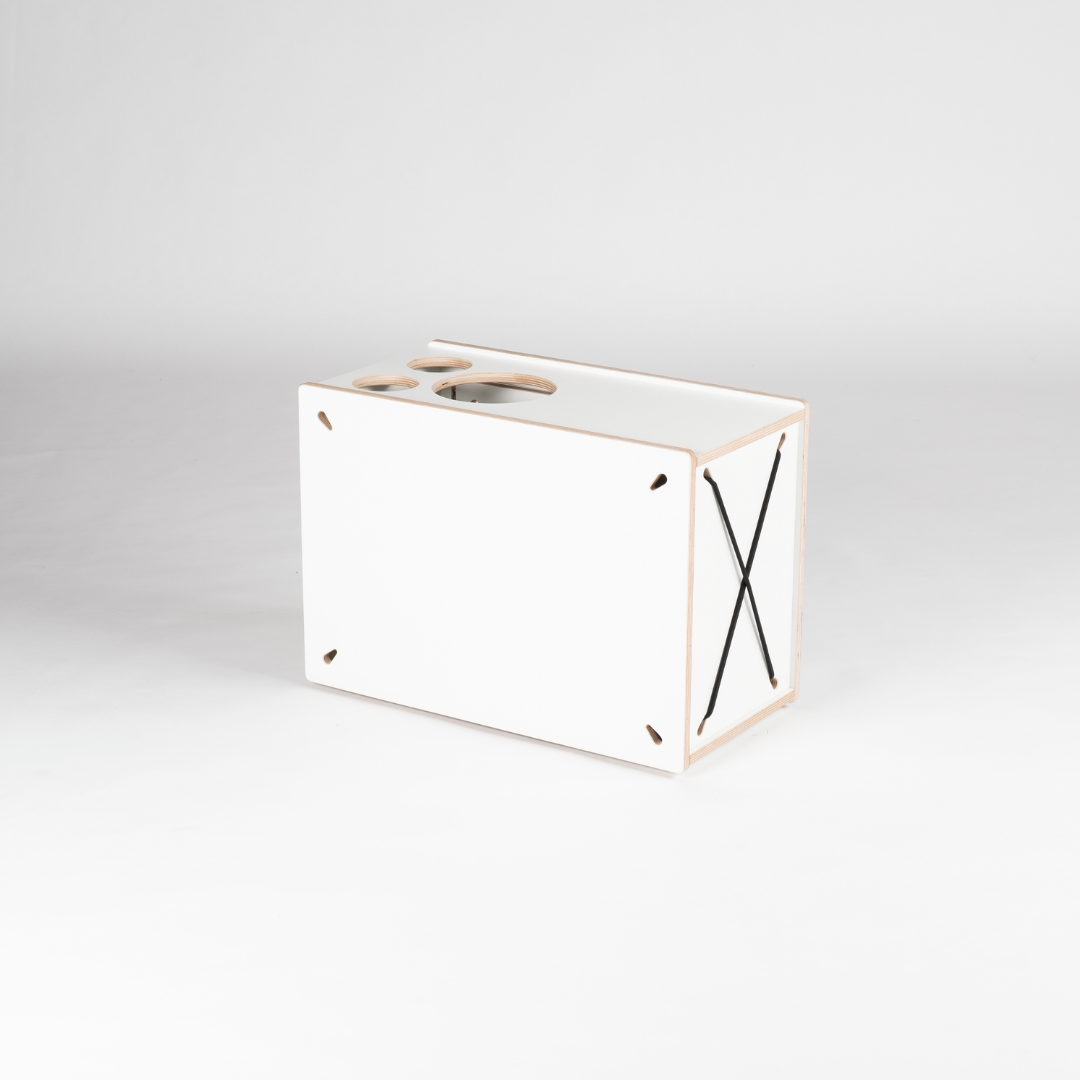 Campingbox accessoires - boxen voor het uitschuifsysteem van SQUIQ, van achteren